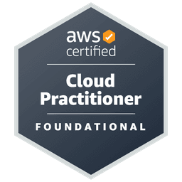 AWS Certified Cloud Practitoner certification badge